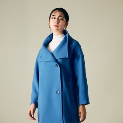 スタンドカラーロングコート（83086402） | Rose Tiara (Women