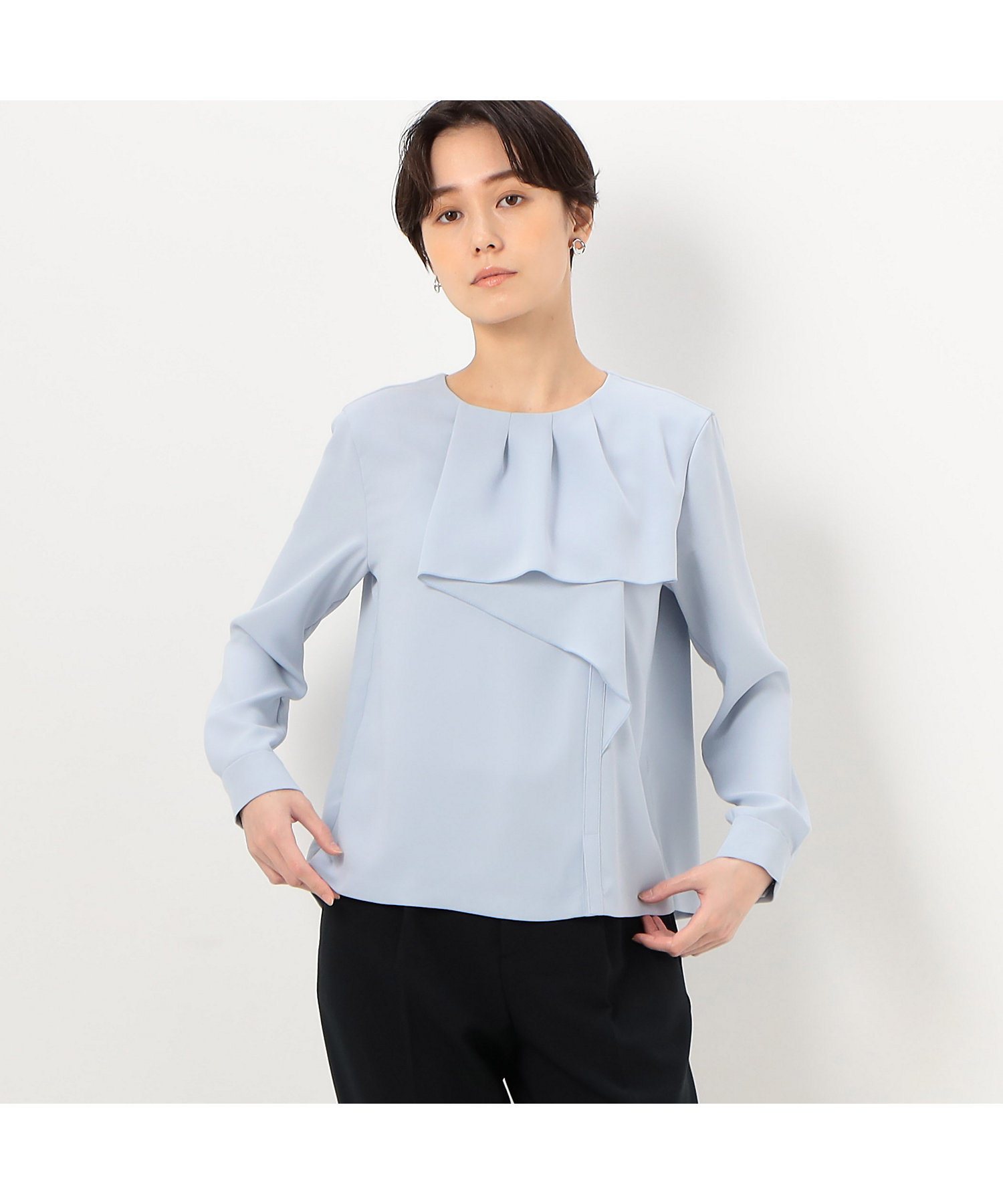 アシンメトリー フリルブラウス（0102HC01） | COMME CA