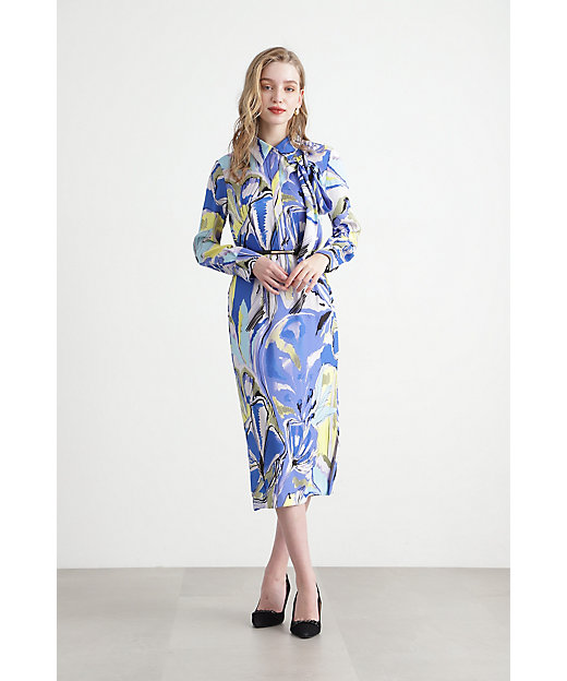 ◇アートフラワープリントワンピース（0315140209