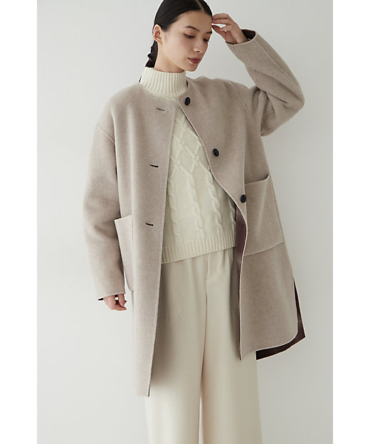 ◇ウールリバーコート（0772251101） | human woman (Women