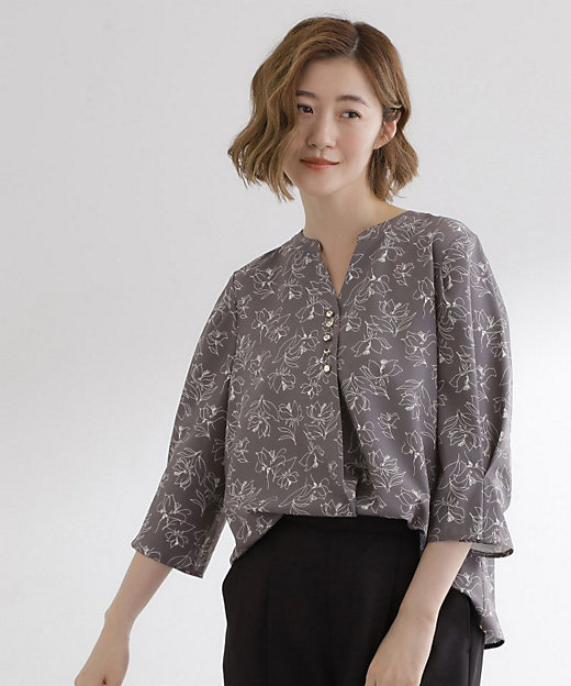 洗える／お仕事】美しさが続く袖タックブラウス（2002540513