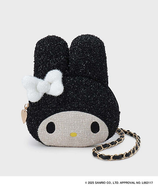 マイメロディ】フェイス型2WAYキラキラミニショルダー