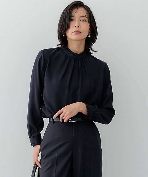 吸水速乾／UVケア／防シワ性】バックサテンアムンゼン スタンド