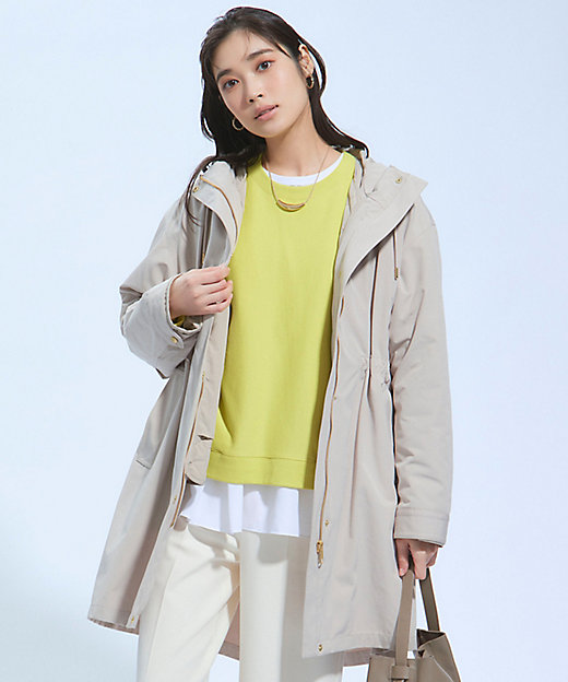 撥水加工／洗える】ライナー付き マルチウェイアウター