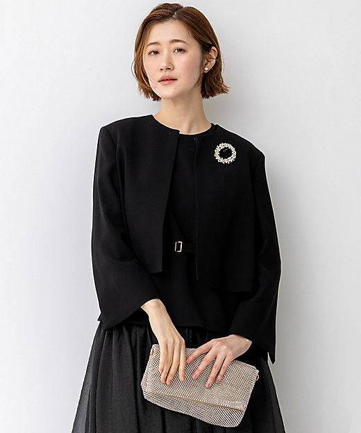 APPLAUDIR】クリアジョーゼット コンパクトタックジャケット