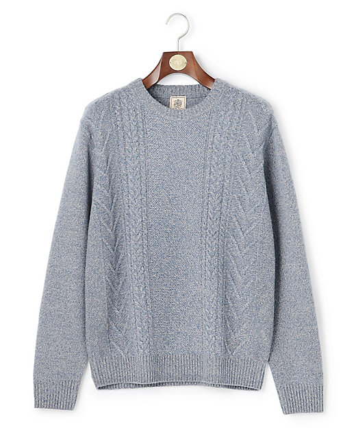 ウール×カシミヤの上質素材【Cash Lamb's Wool】ケーブル