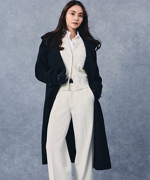 滝沢眞規子さん着用／Oggi掲載】コットンカシミヤ ポケット