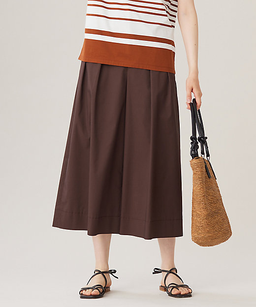 カタログ掲載・洗える】タックガウチョ パンツ（PRWMCA0010