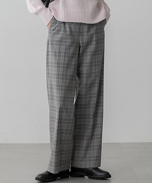 未使用 vm ヴーム 2024SS ワイドタックパンツ チェック パラスパレス