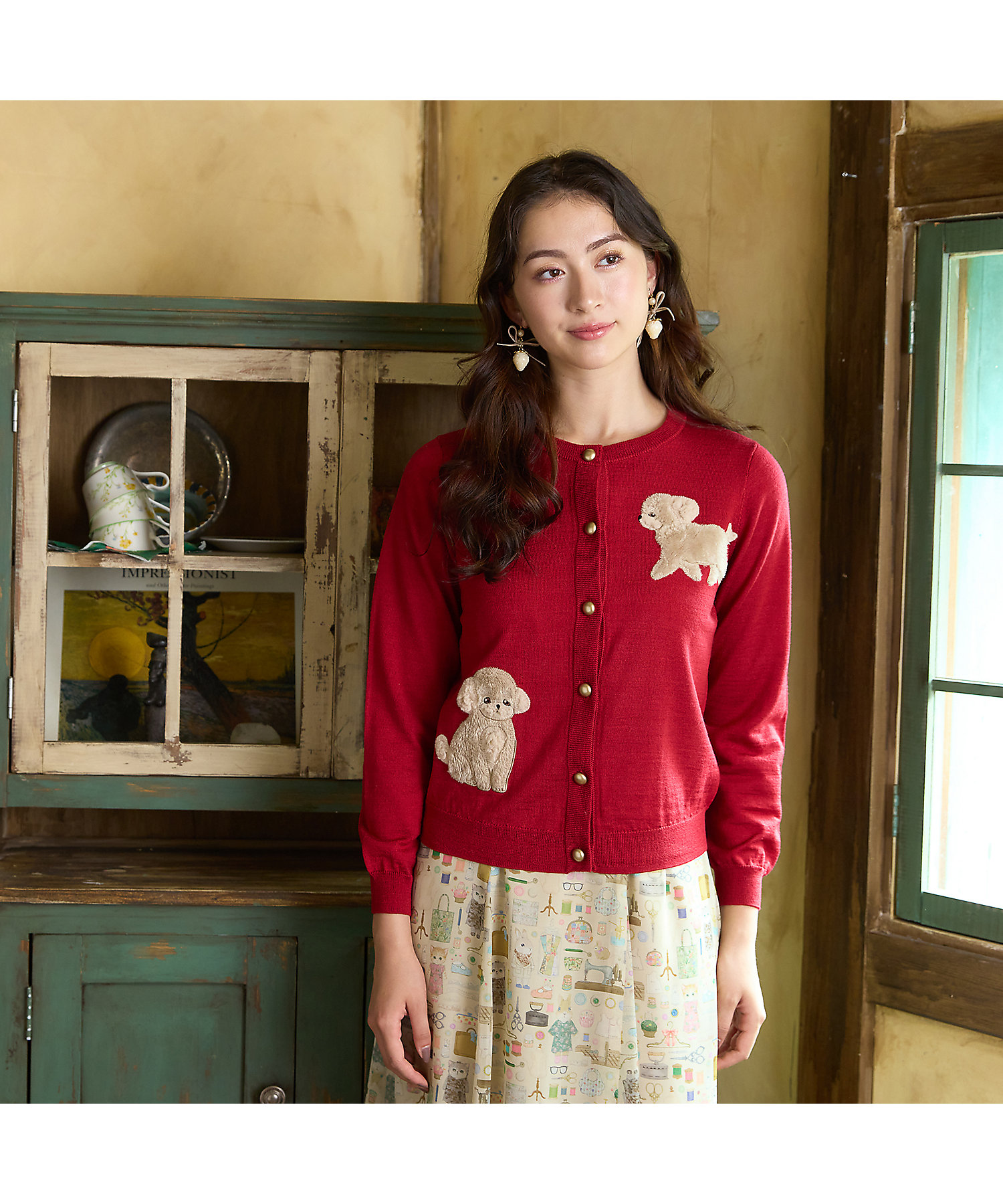 トイプードルニットカーディガン（82136401） | Rose Tiara