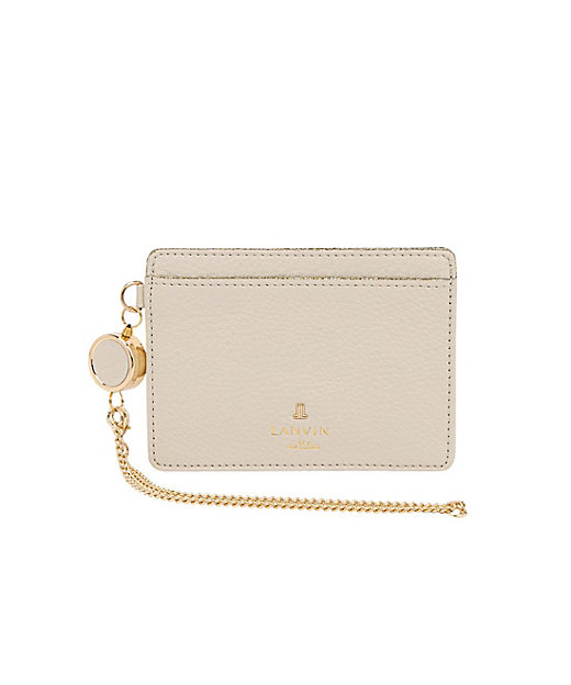 メラニー リール付きパスケース ピンクベージュ3（483226