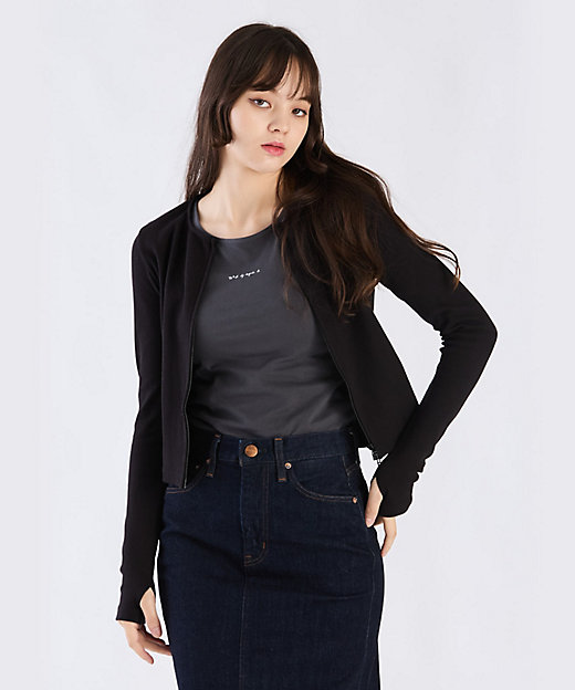 リブダブルジップカーディガン（6164WW70000） | TO B. BY