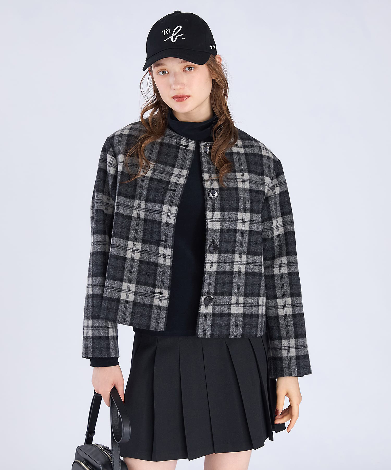 タータンチェック ショート ジャケット（6430WY21008