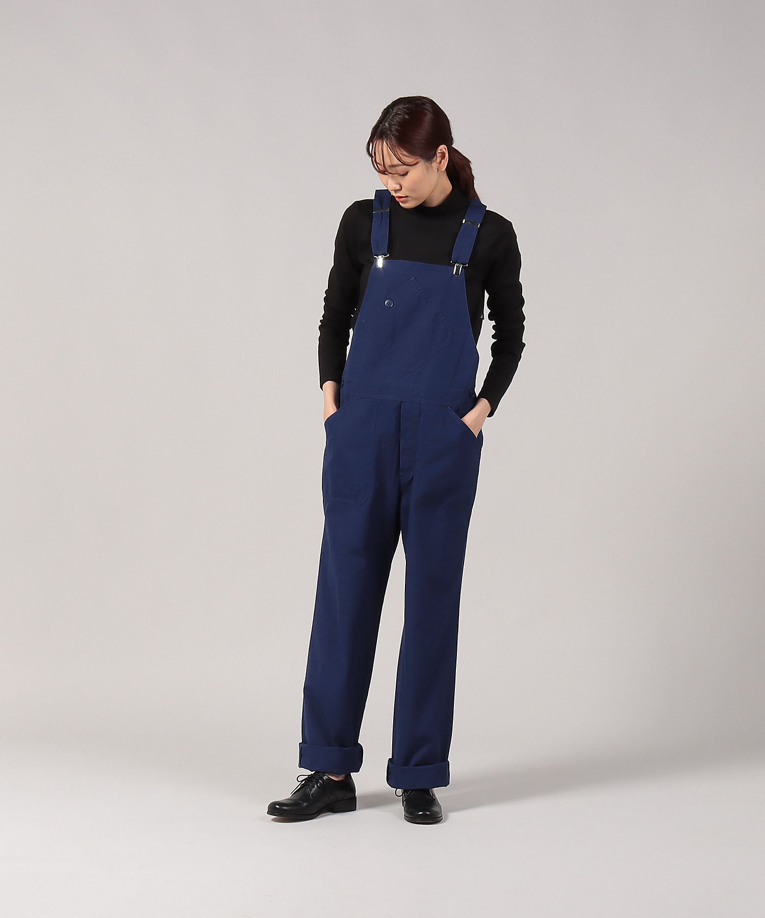 Agnès b. ブラックオーバーオール 36