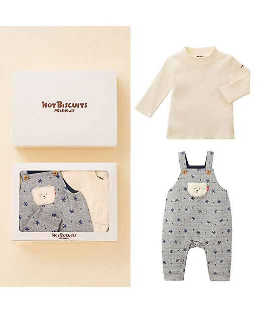 キルト素材 オーバーオール＆Tシャツギフトセット | HOT BISCUITS