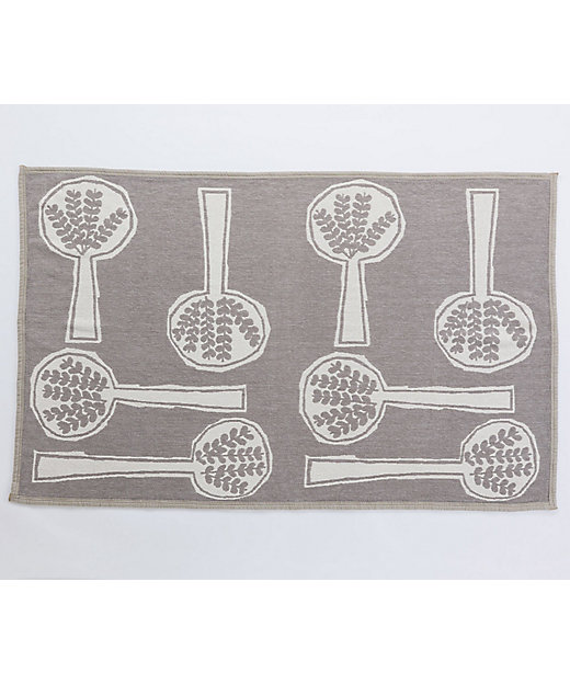 コットンシングルブランケット フォレストスプーン グレージュ