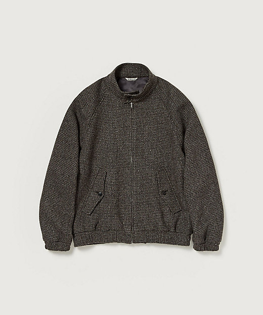 ブルゾン ALPACA WOOL SILK TWEED ZIP