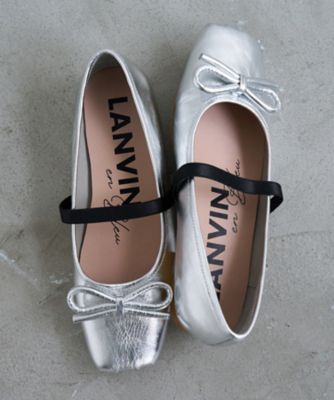 レザーリボンバレエシューズ | LANVIN en Bleu (Women)/ランバン オン