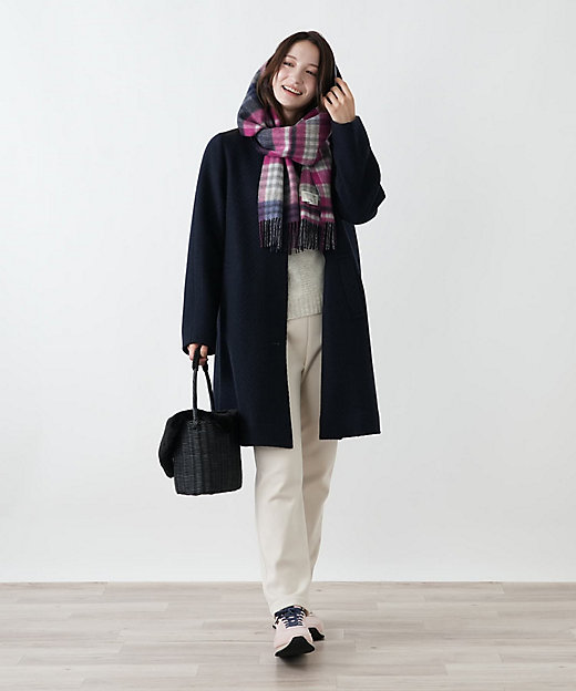 カシミヤノーカラーコート【25年11月カタログ】 | Leilian (Women
