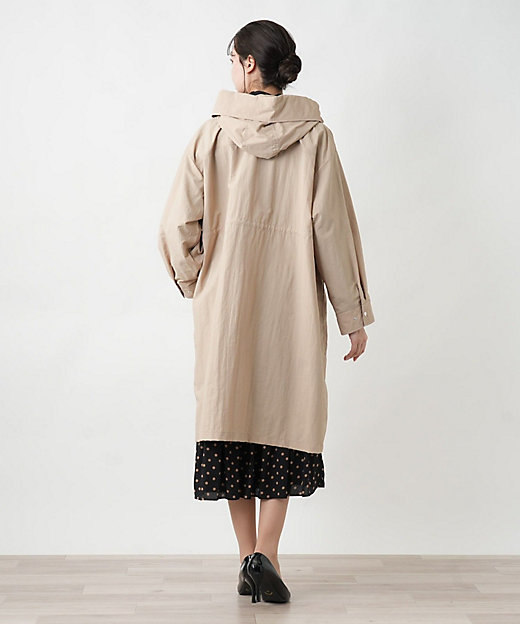 フード付きロングコート | Leilian plus house (Women/大きいサイズ