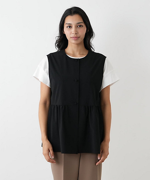 ウォッシャブル】フレアベスト | Leilian plus house (Women/大きい