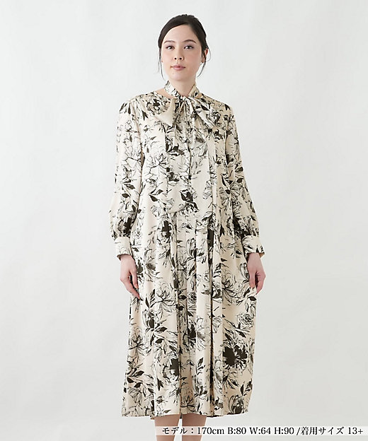 花柄ワンピース【26年2月カタログ】 | Leilian plus house (Women