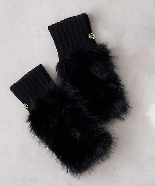 フィンガーレスフェイクファー手袋 | LANVIN en Bleu (Women)/ランバン