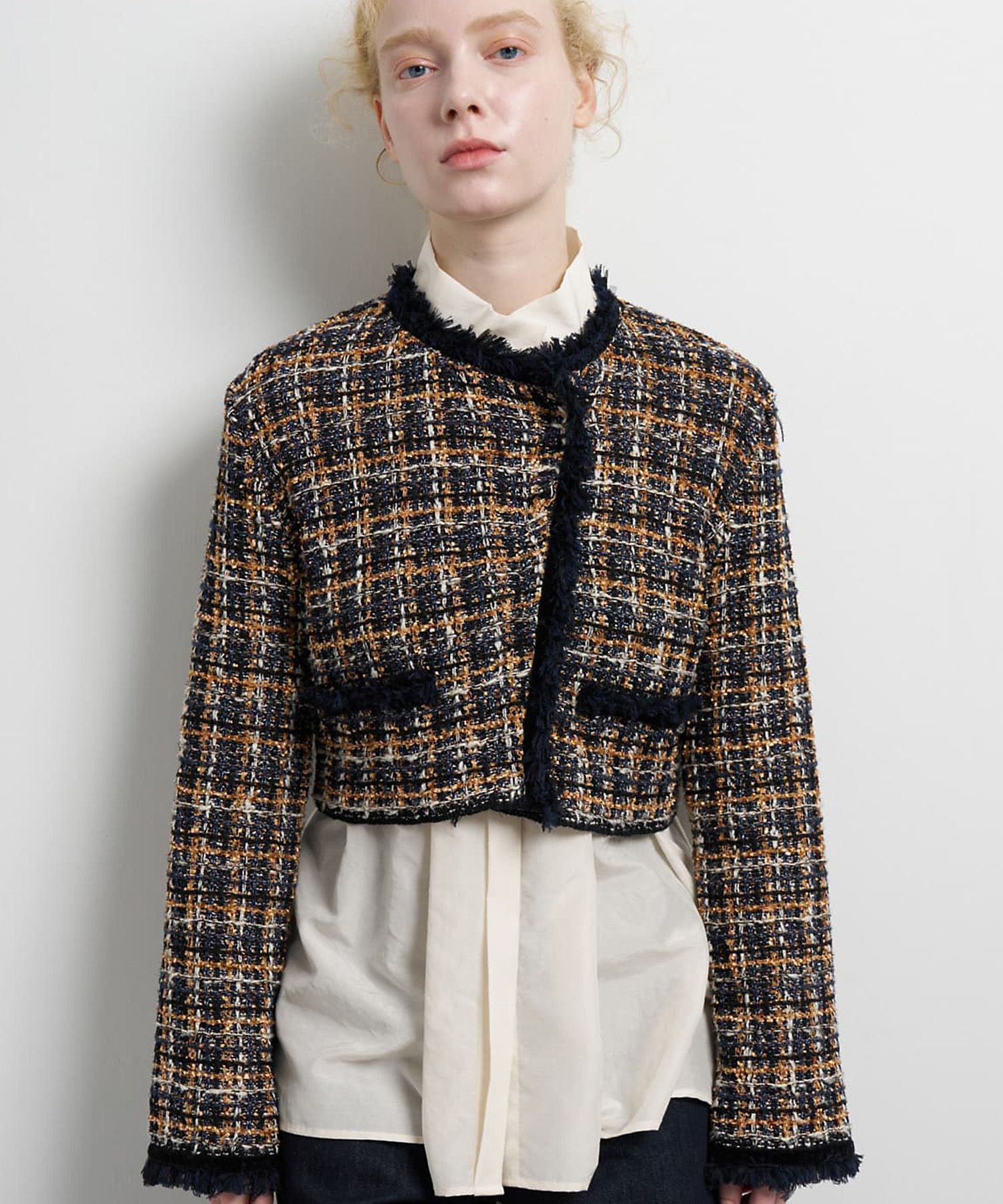 ニットツイードジャケット | LANVIN en Bleu (Women)/ランバン オン