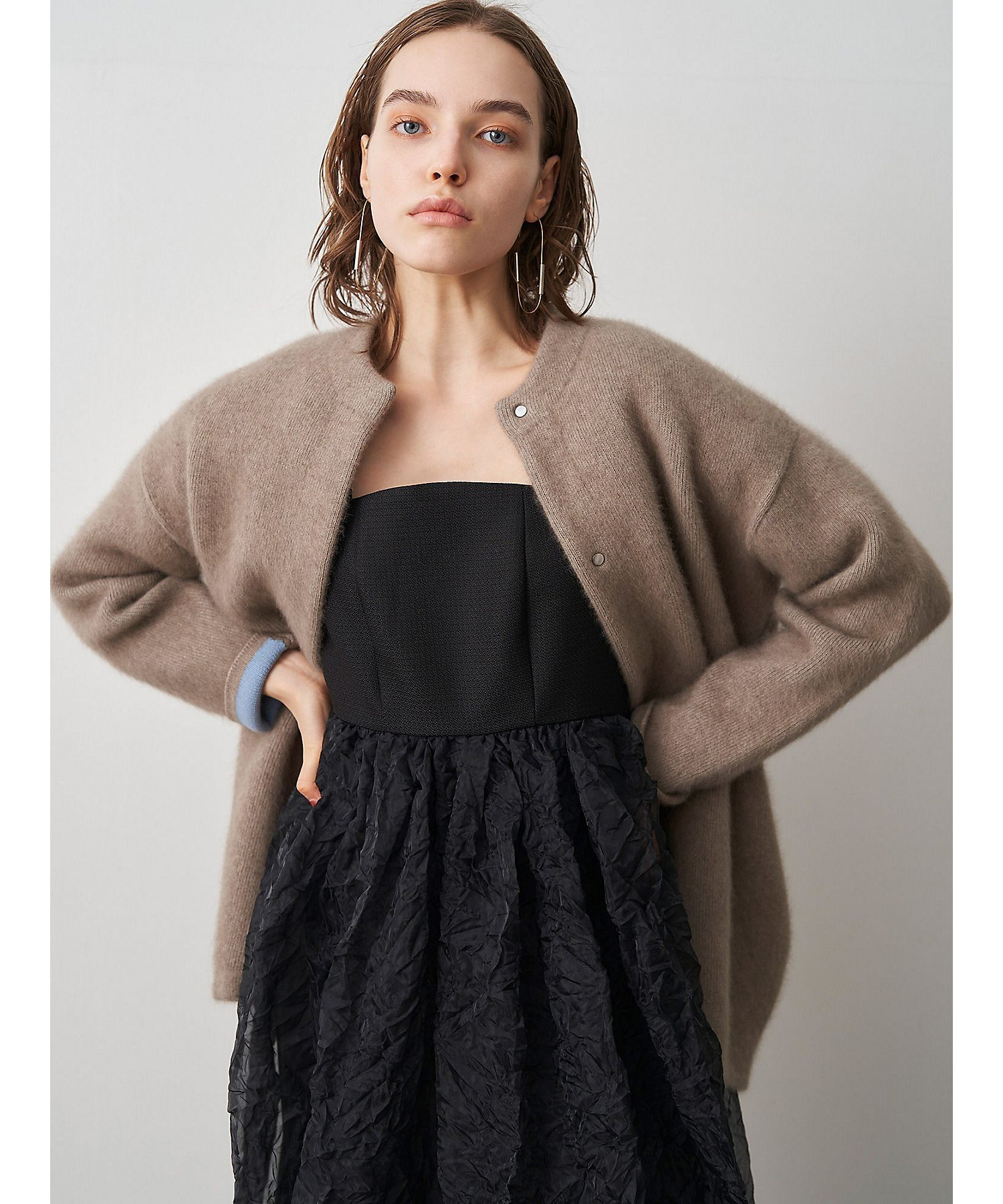 CN RACCOON MIX W CARDIGAN | ELENDEEK/エレン