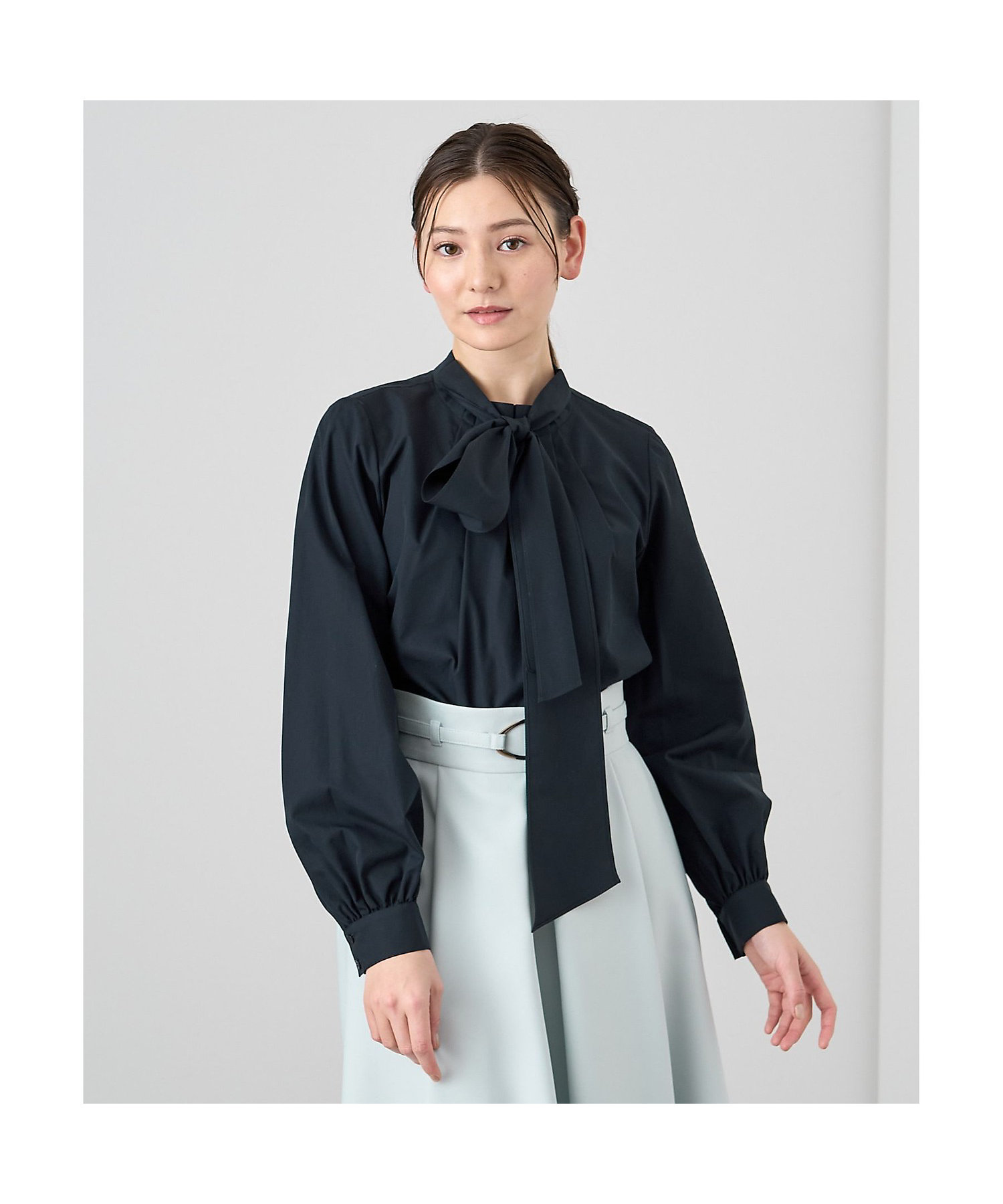 コットン2WAYボウタイブラウス | ANAYI/アナイ | 三越伊勢丹