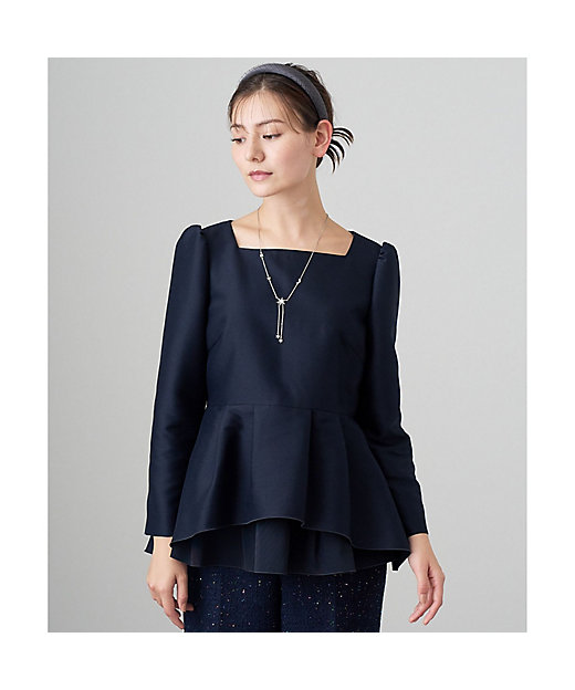 ダブルクロスペプラム ブラウス | ANAYI/アナイ | 三越伊勢丹