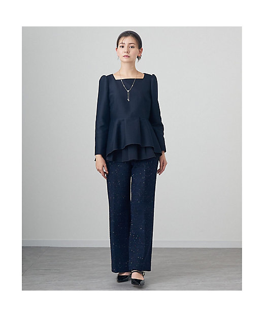 ダブルクロスペプラム ブラウス | ANAYI/アナイ | 三越伊勢丹