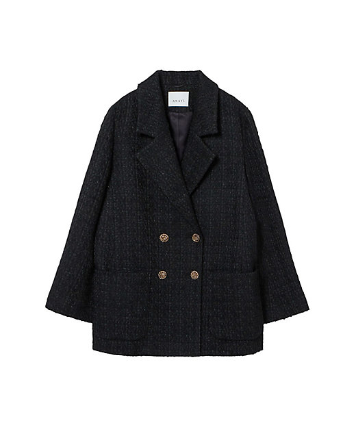 ラメツイードテーラーダブルコート | ANAYI/アナイ | 三越伊勢丹