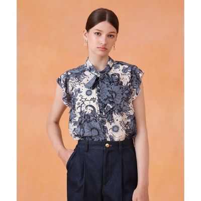 コンスティレーションプリントボウタイブラウス | ANAYI/アナイ | 三越