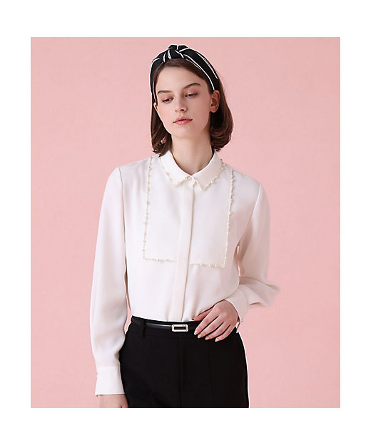 ダブルクロスパール ブラウス | ANAYI/アナイ | 三越伊勢丹オンライン