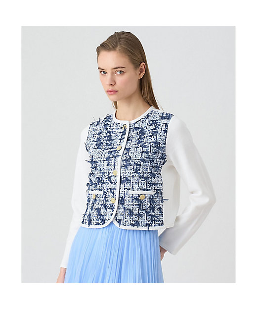 ネイビーリボンツイード カーディガン | ANAYI/アナイ | 三越伊勢丹