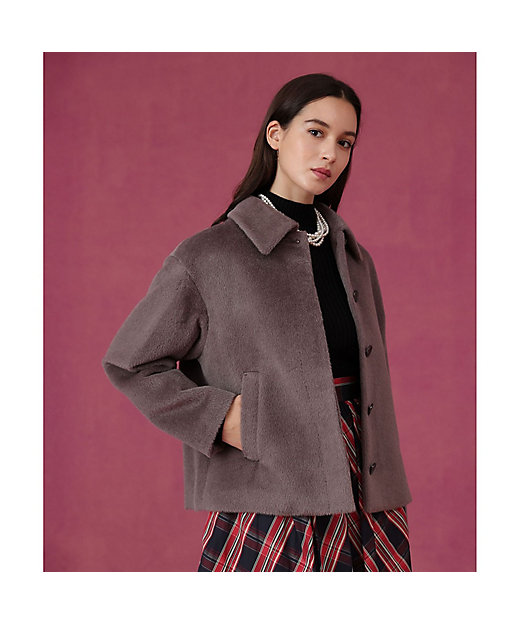 アルパカシャギーショートコート | ANAYI/アナイ | 三越伊勢丹