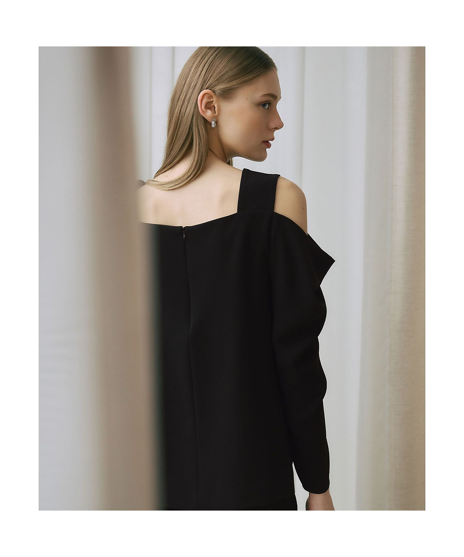 別注】ダブルクロスドレープスリーブブラウス | ANAYI/アナイ | 三越