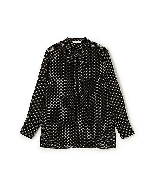 ミニドットプリント スリムボウタイブラウス | maison TOMORROWLAND