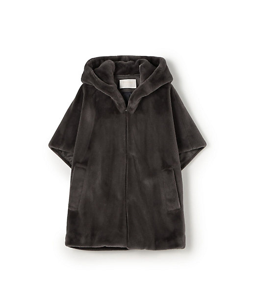 スムースファー フーディーポンチョ | maison TOMORROWLAND/メゾン