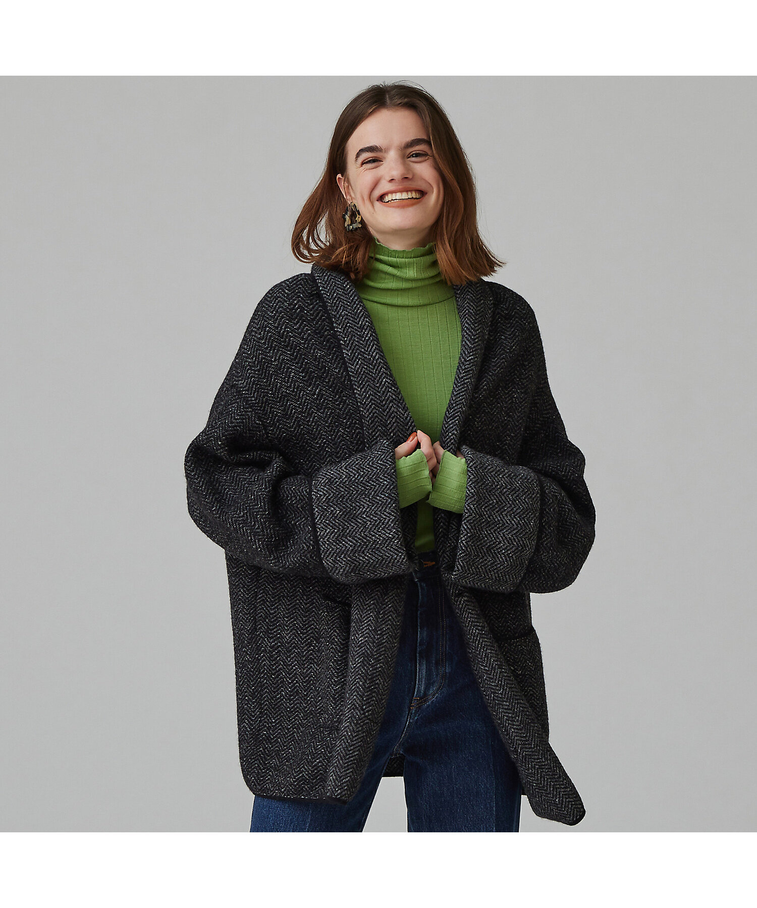 ボイルジャカード ショールカラーカーディガン | maison TOMORROWLAND