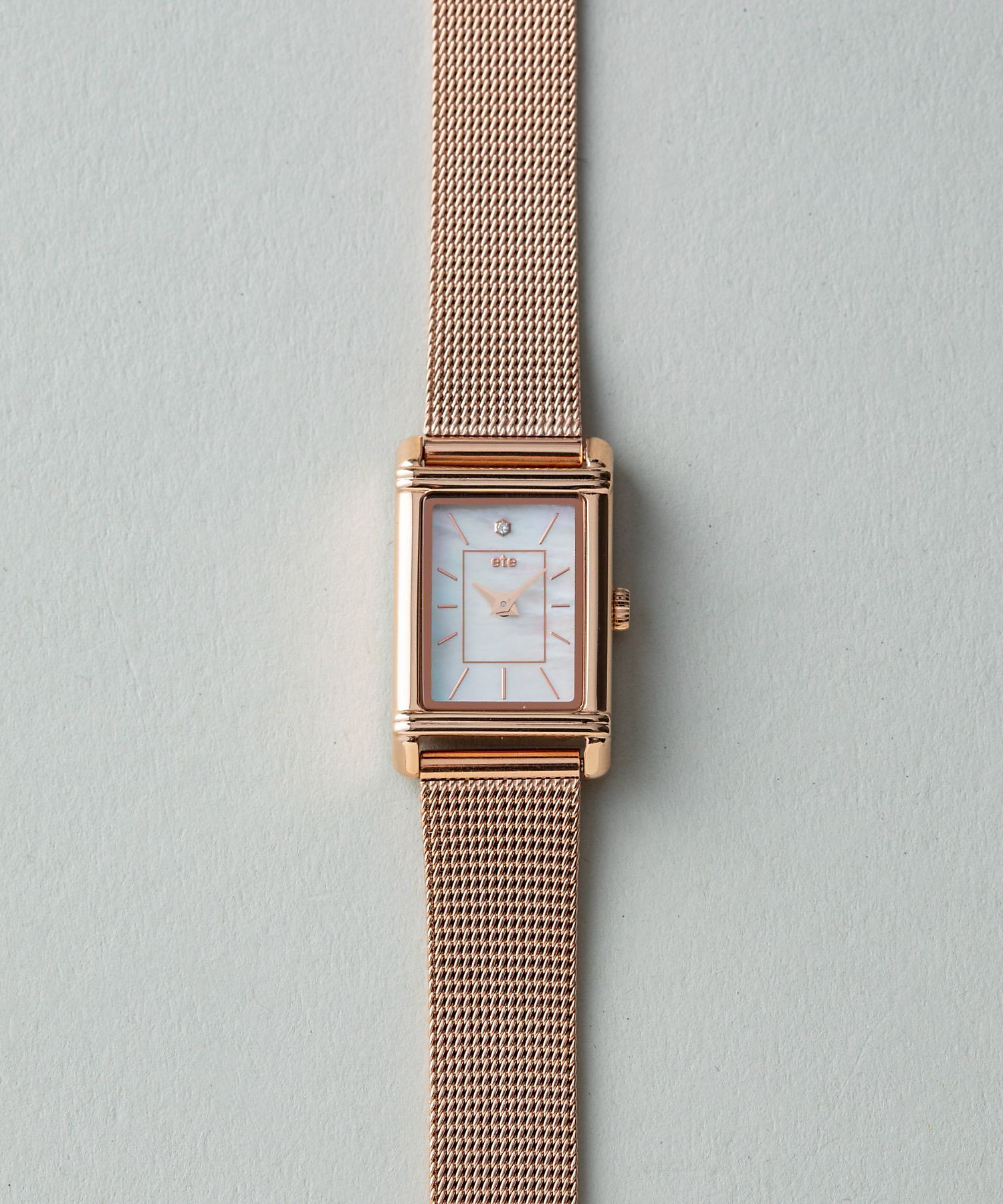 ソーラーウォッチ スクエア メッシュベルト | ete bijoux (Women)/エテ