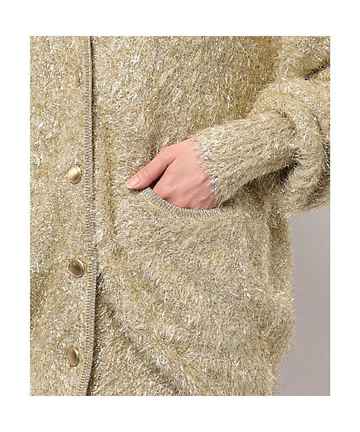 シャイニーフェザーカーディガン | allureville (Women)/アルアバイル