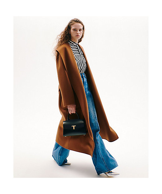 カシミヤ混リバービックショールコート | allureville (Women