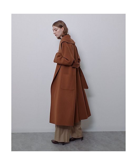 カシミヤ混リバービックショールコート | allureville (Women