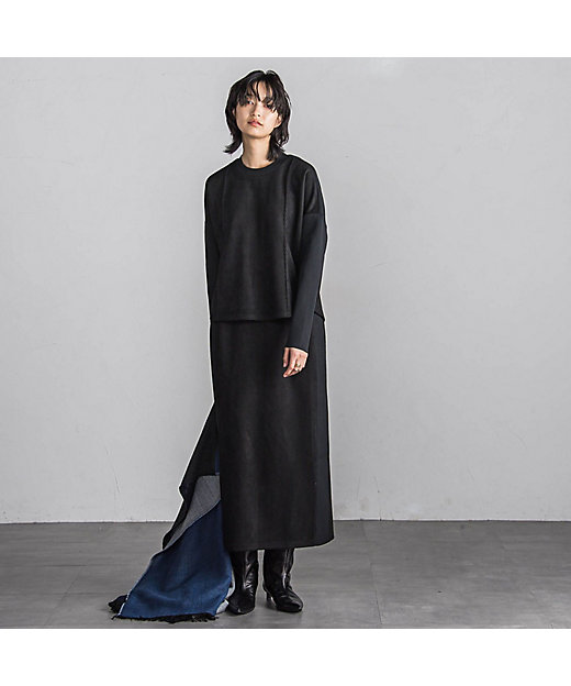 スエード×ニットドッキングセットアップ≪手洗い可能≫ | MAYSON GREY