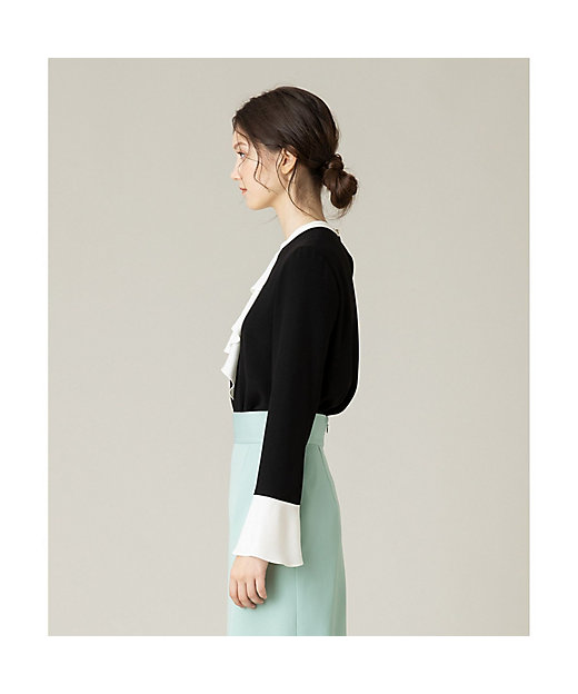 LOULOU WILLOUGHBY】ラッフルスタンドブラウス