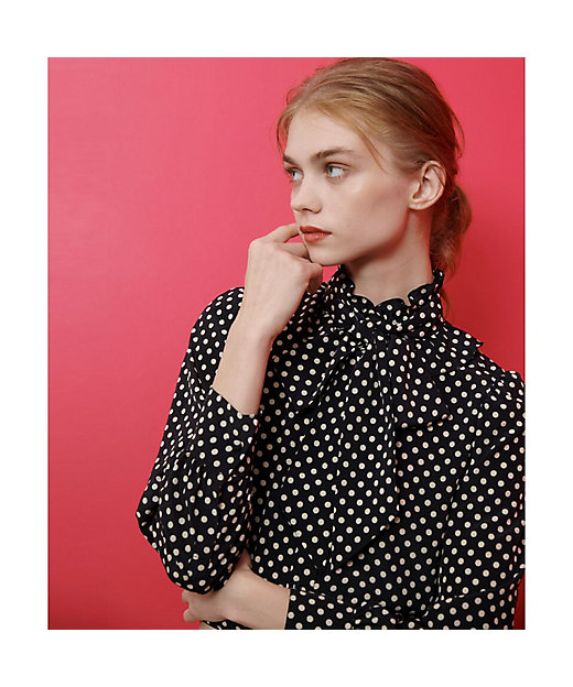 LOULOU WILLOUGHBY】◇ デシンドットフリルボウタイ