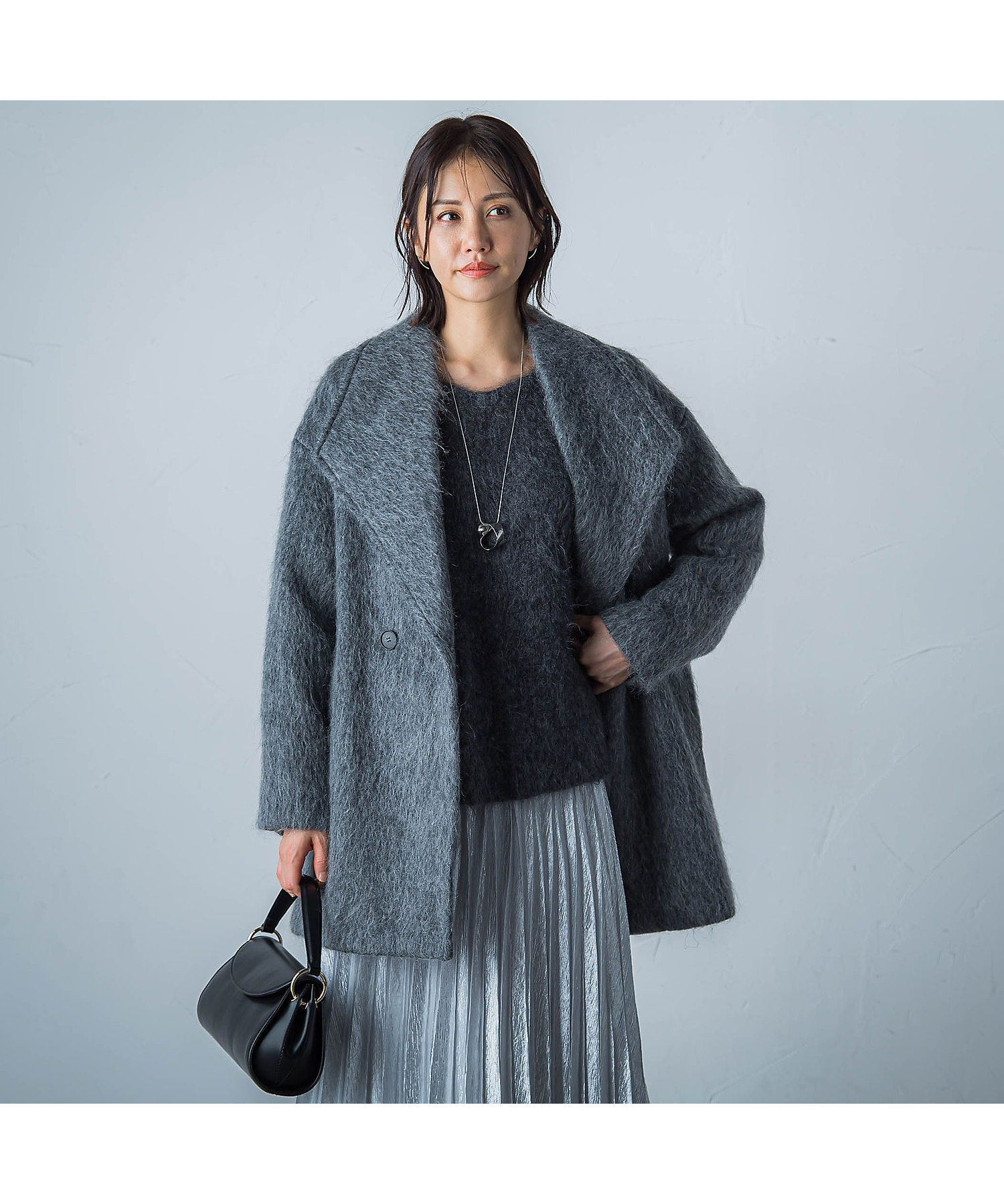 カタログ掲載】モヘヤロングシャギーコート | LAUTREAMONT (Women