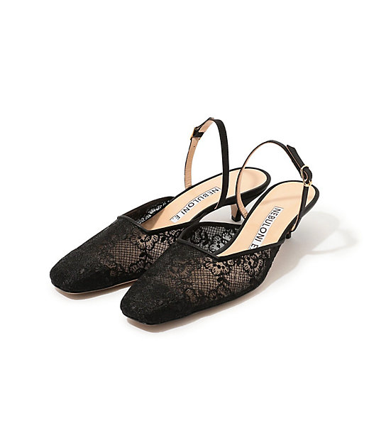 NEBULONI E． LACE ミュールパンプス | maison